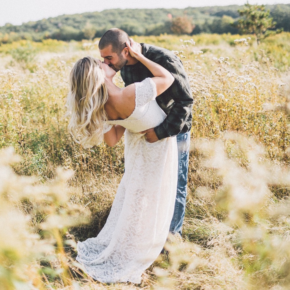 Off the shoulder lace dress